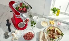 KitchenAid surrounded by food