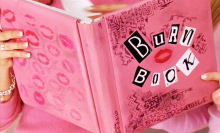 The iconic pink burn book from 'Mean Girls.'