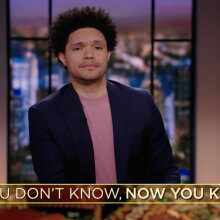 Trevor Noah talking about racism in America's highways on "The Daily Show"