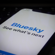 Bluesky on a mobile device