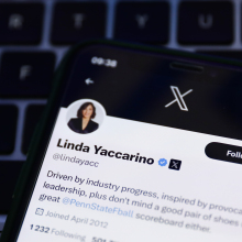 Linda Yaccarino's X profile