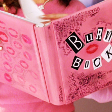 The iconic pink burn book from 'Mean Girls.'