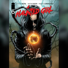 Cover of the first issue of the comic miniseries "A Haunted Girl."