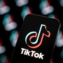The TikTok logo is seen on a mobile device in this illustration photo.