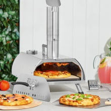 Pizza oven and pizzas