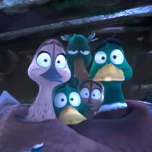 The Mallard family of ducks in "Migration."