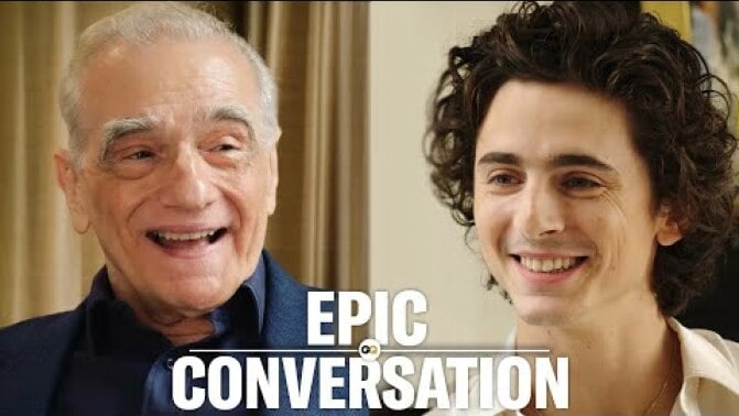 Martin Scorsese and Timothee Chalamet looking handsome. 