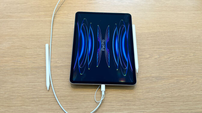 iPad on display at Apple Store