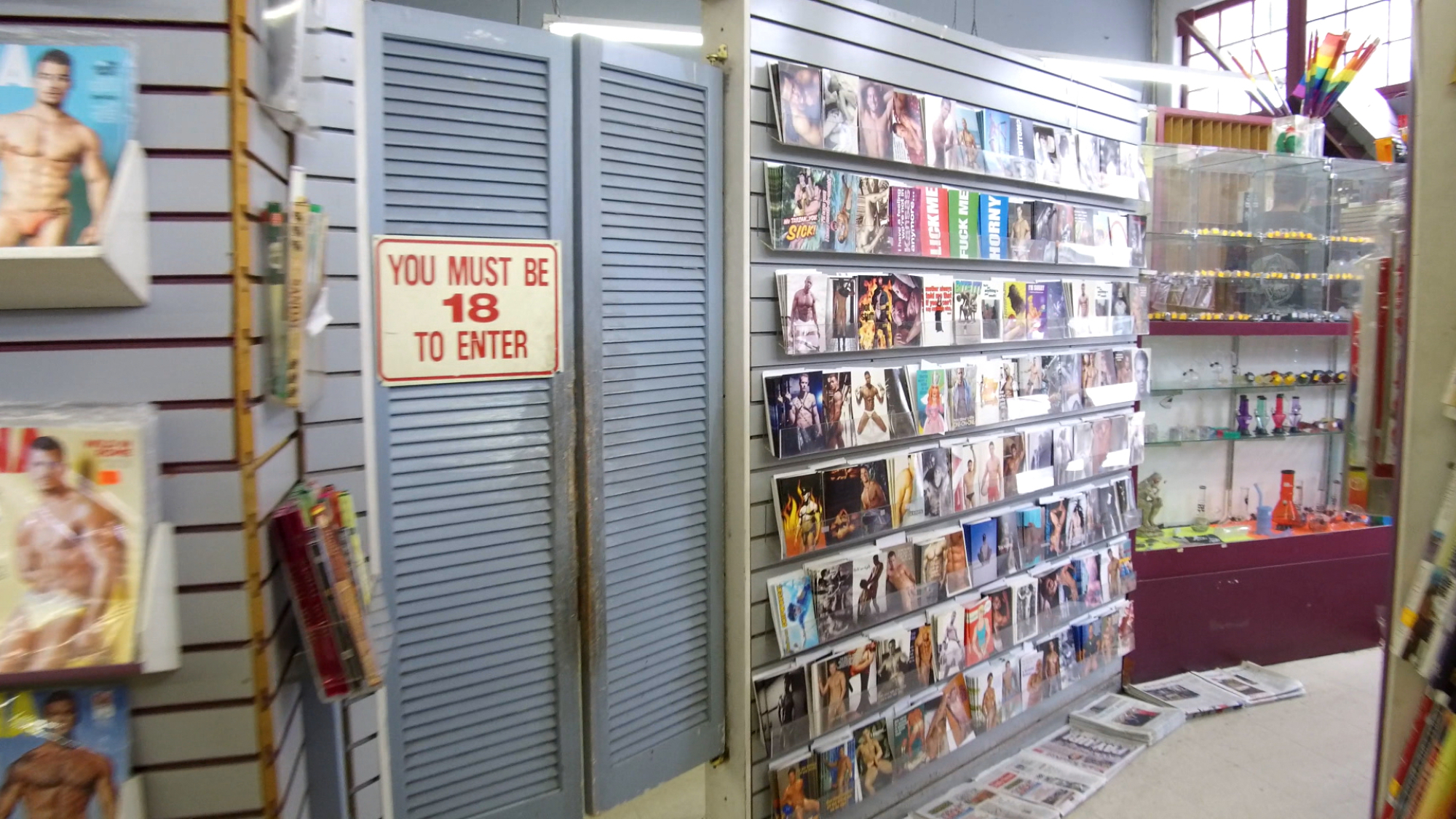 Inside the infamous West Hollywood gay pornography book and video shop Circus of Books.