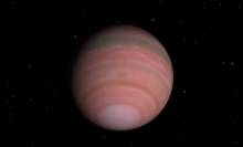 An artist's conception of the planet HIP 81208 Cb, a gas giant world located some 481 light-years from Earth.