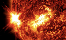 NASA captured an image of a strong solar flare the sun, emitted on Jan. 9, 2023 (this was not the unprecedented event).