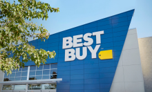 the facade of a best buy store