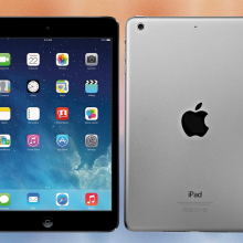 iPad air front and back